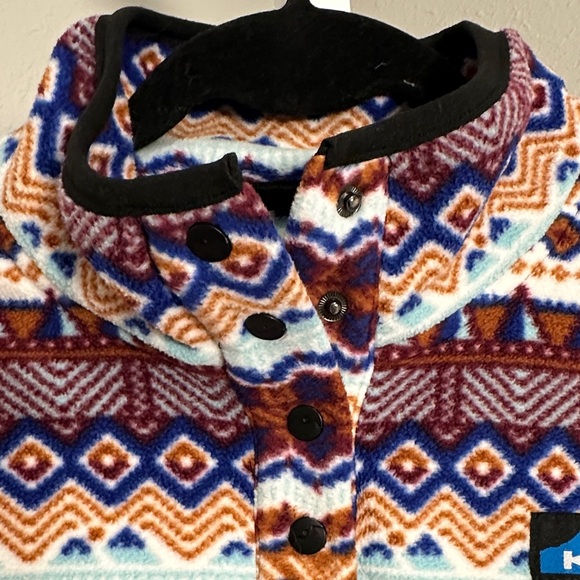KAVU Cavanaugh Fleece Pullover Snap-Up | Size M | EUC - Picture 3 of 5